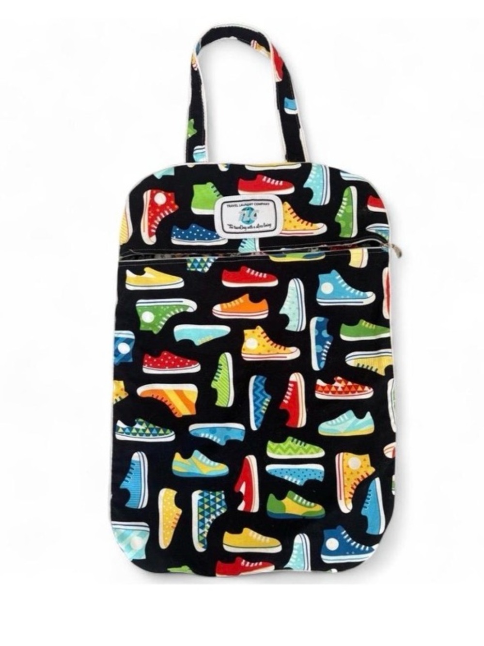 NWOT Travel Laundry Company Laundry Bag Printed Shoe Fabric Large Capacity